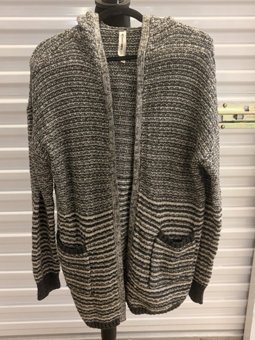 Women's Medium gray and black sweater